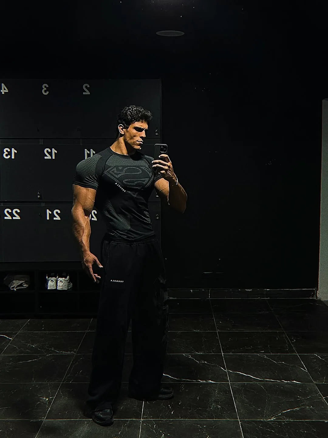 2025 YOUNGAL New Men's Fitness T-shirts clothing sports Tshirt tights high elastic training short sleeve fitness man clothing