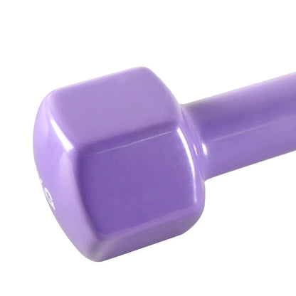 Household Fitness Products Hexagon Smooth Surface Immersion Dumbbell With Built-In Iron Core Women's Fitness Dumbbell