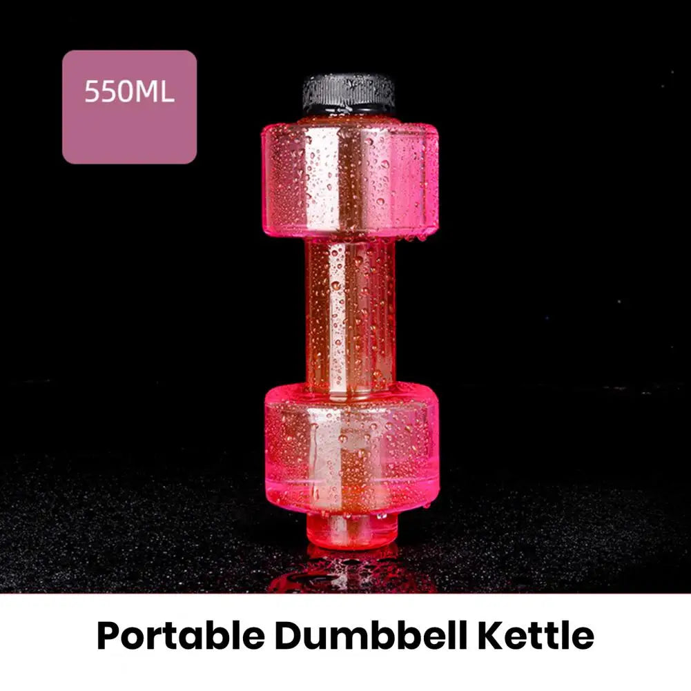 500/1500/2200/2600ML Dumbbell Water Bottle ET Dumbbell Shaped Kettle Arm Muscle Training Fitness Cycling Workout Water Bottle