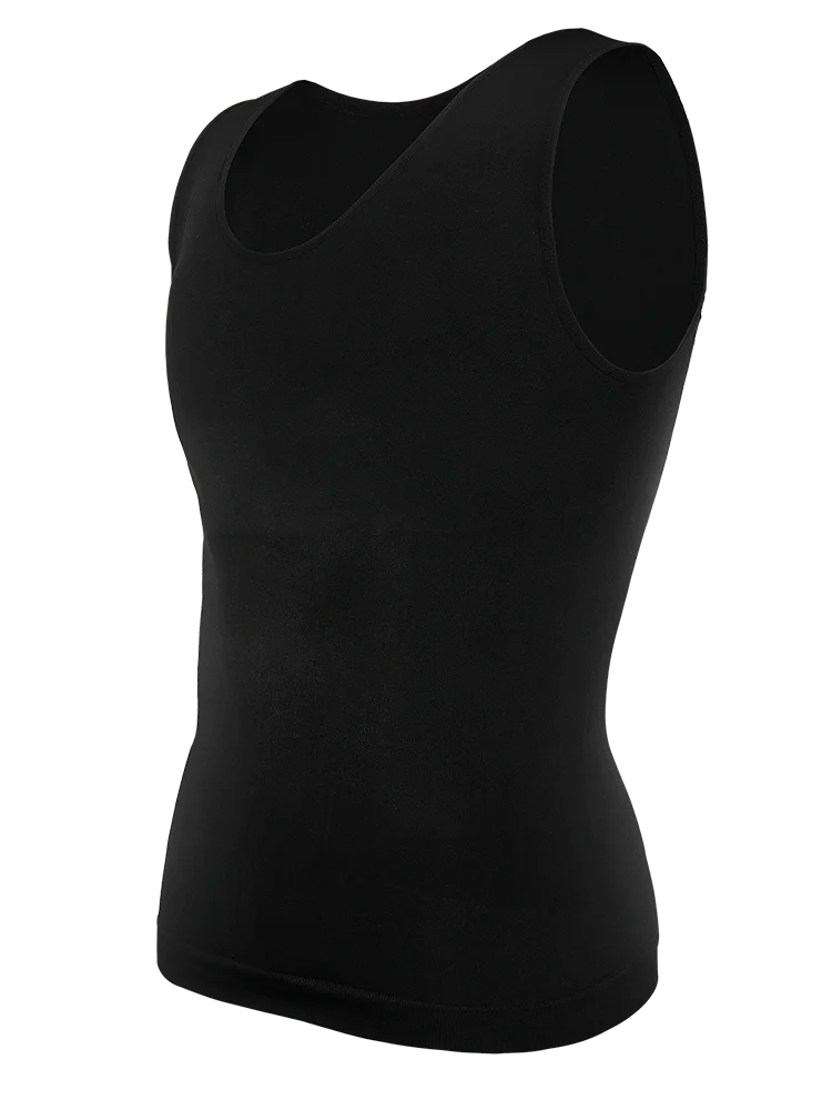 Men Body Shaper Slimming Compression Vest Undershirt Seamless Waist Trainer Tank Top Belly Control Workout Weight Loss Shapewear