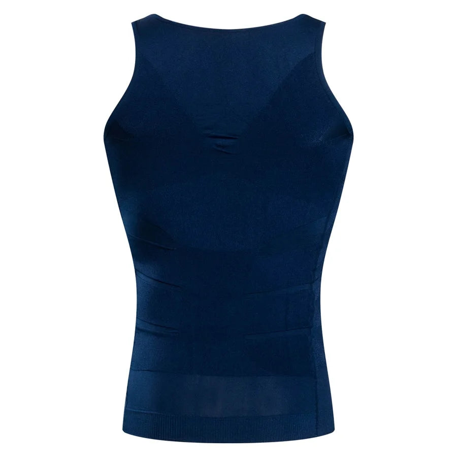 CXZD Men Compression Shirt Shapewear Slimming Body Shaper Vest Undershirt Weight Loss Tank Top Corset Vest Tummy Belly Control