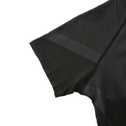 HANRAN Men's Compression shirt Tight Quick Dry Running Sports T-Shirt Gym Fitness Training Workout Breathable Man Brand Top