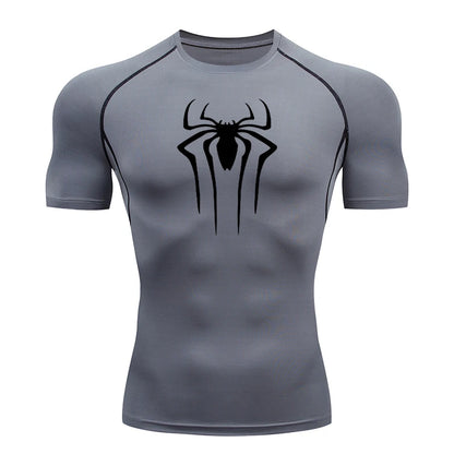 2024 Compression T Shirt Men Short Sleeve Sport Tees Fitness Running Sportsear Men Gym Elastic Quick Dry Jogging T-shirt Tops