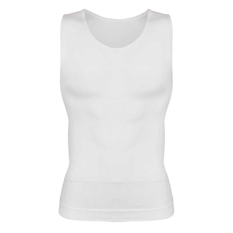 Mens Tummy Control Shapers Compression Shirt Slimming Undershirt Body Shaper Tank Tops gynomastica Sleeveless Shapewear Vest