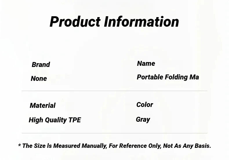 Foldable TPE Yoga Mat: Eco Friendly, Double Sided Non-slip, Folding Travel Fitness Mat for Yoga, Pilates & Floor Workouts