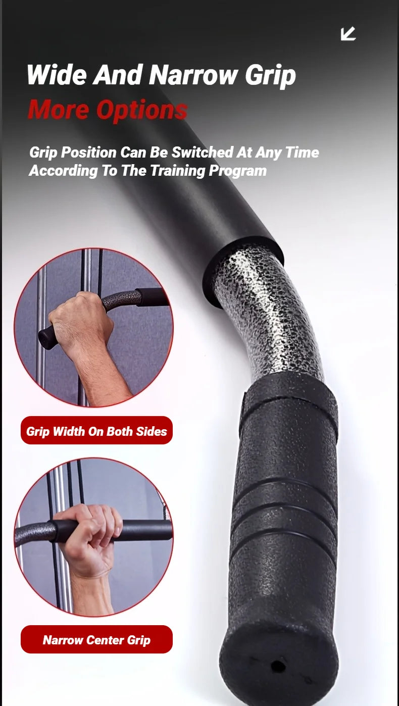 Fitness Lat Pull Down Bar Press Biceps Back Strength Workout Handle For Cable Machine Attachment Gym Accessories
