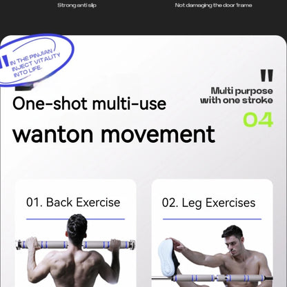 Telescopic Doorway Pull Up Bar Non-Slip Chin-Up Fitness Equipment Adjustable Home Gym Strength Training Heavy Duty For Men Women