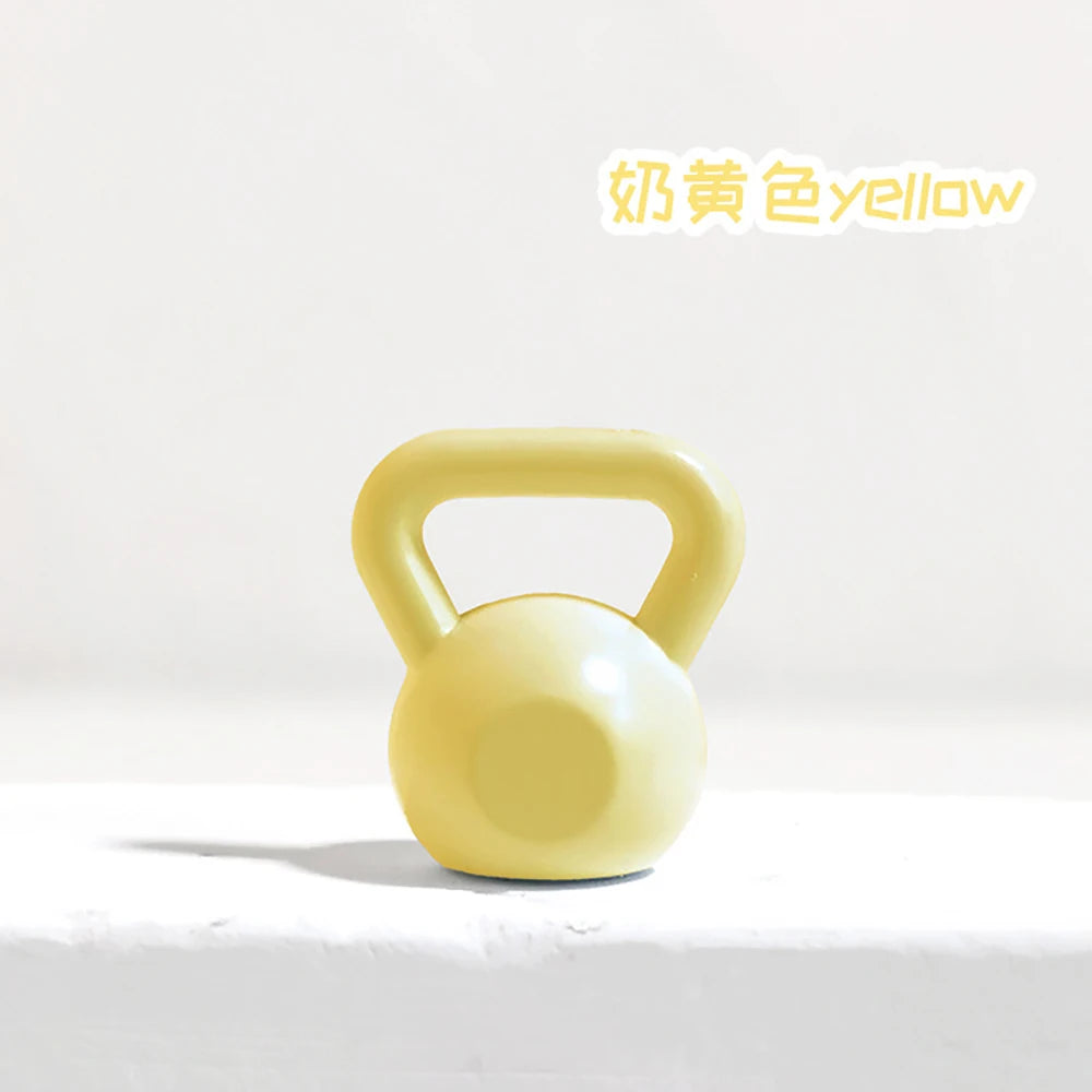 1Pcs 1/12 Dollhouse Miniature Metal Dumbbell Mini Kettlebell Model for ob11 bjd Doll House Accessories Decoration
