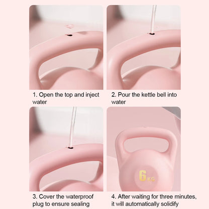 4/6KG Water-filled Kettlebell Soft Kettlebell Anti Slip Grip Hand Weight for Home Workouts Muscle Training Kettlebell Deep Squat