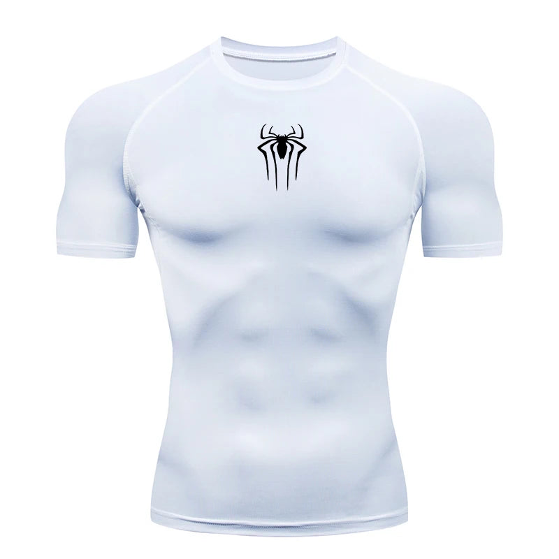 2024 Compression T Shirt Men Short Sleeve Sport Tees Fitness Running Sportsear Men Gym Elastic Quick Dry Jogging T-shirt Tops