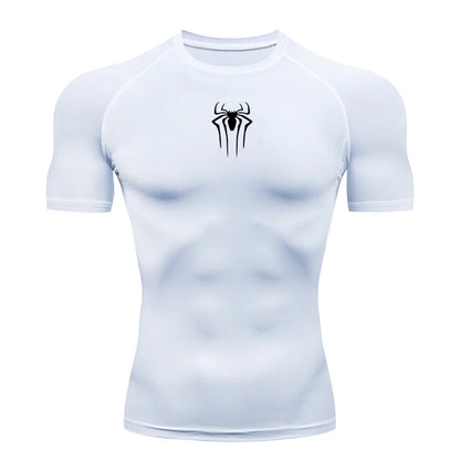 2024 Compression T Shirt Men Short Sleeve Sport Tees Fitness Running Sportsear Men Gym Elastic Quick Dry Jogging T-shirt Tops