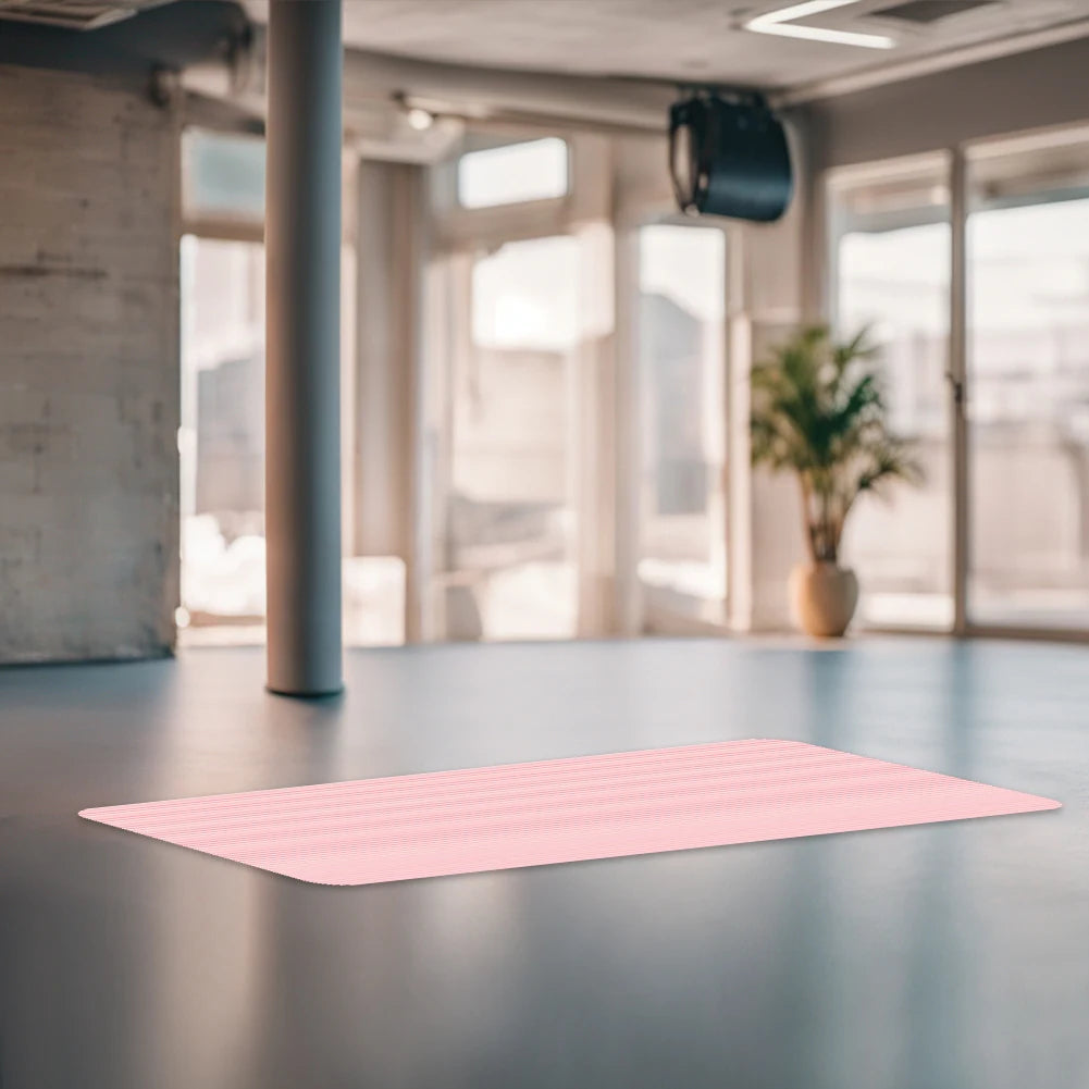 Yoga Mat Pilates Floor Mat 10mm Thick Solid Color Fitness Mat 72x23.8in Yoga Workout Mat Multi-Function for Home Gym