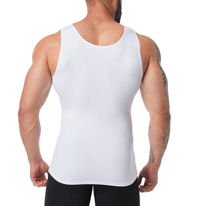 Mens Shapewear Hide Gynecomastia Compression Tank Tops Men Body Shaper Tummy Control Slimming Undershirt