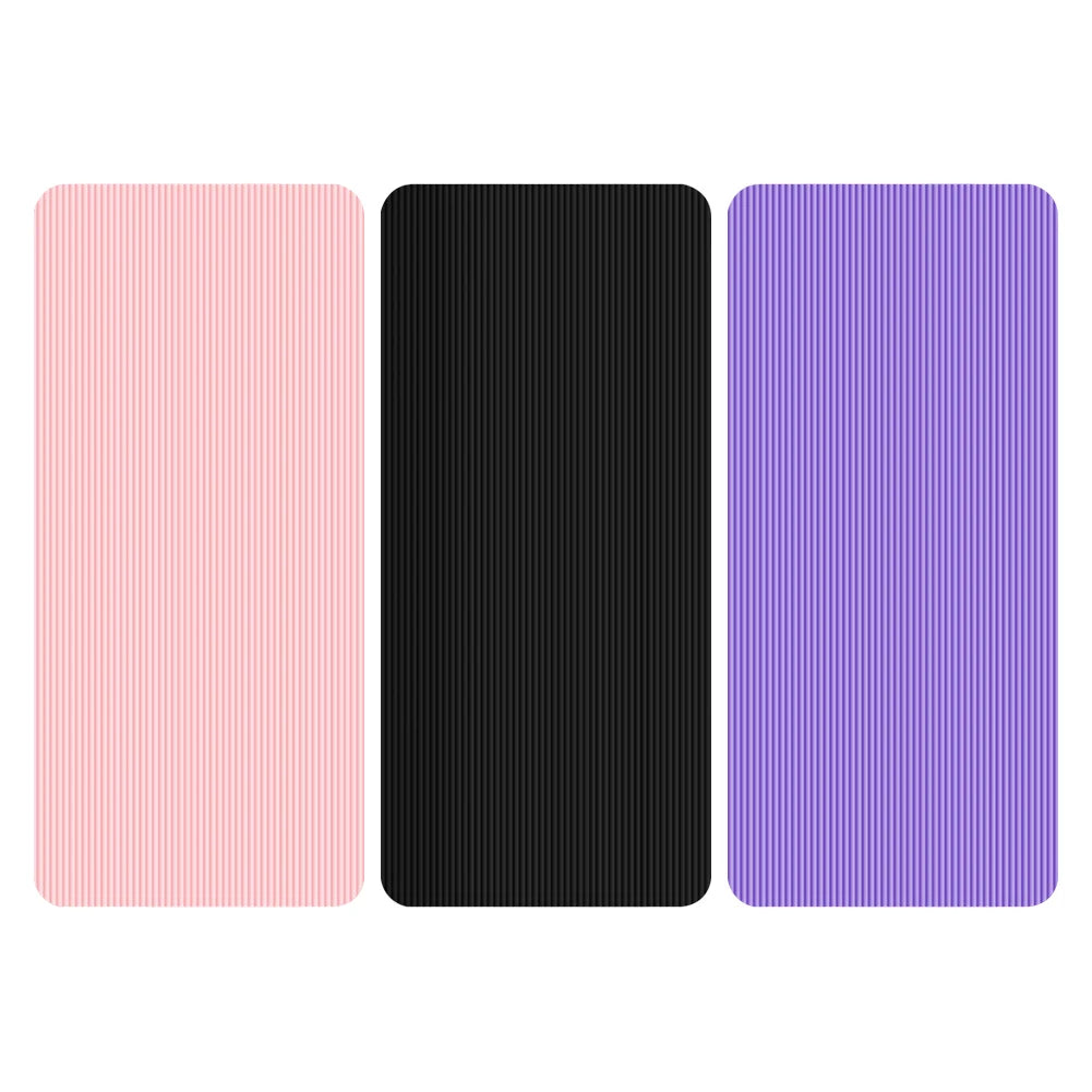 Yoga Mat Pilates Floor Mat 10mm Thick Solid Color Fitness Mat 72x23.8in Yoga Workout Mat Multi-Function for Home Gym