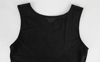 Men Compression Shirt Slimming Undershirt Body Shaper Chest Compression Tummy Control Tank Top Shapewear Underwear