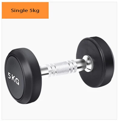 Round Rubber Coated Steel Dumbbell for Men and Women, Special Fitness Equipment, Classic, 5kg-20kg