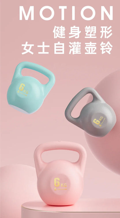 Soft kettlebells, women carrying kettlebells, deep squat strength training, soft bottomed kettlebells