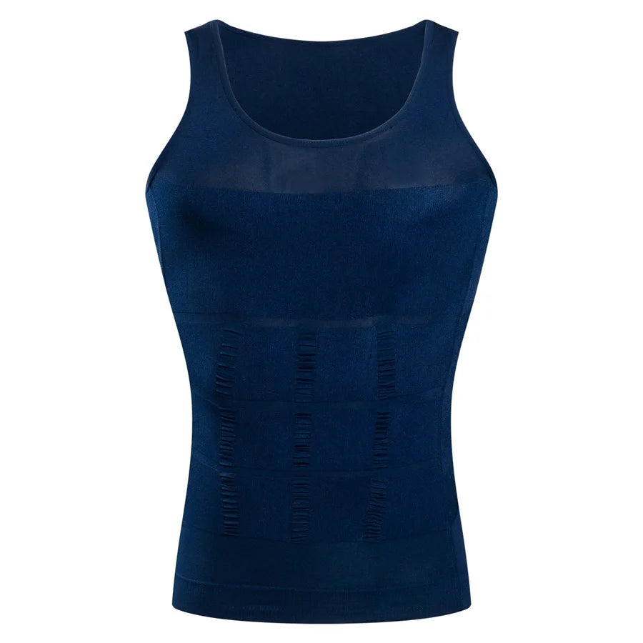 CXZD Men Compression Shirt Shapewear Slimming Body Shaper Vest Undershirt Weight Loss Tank Top Corset Vest Tummy Belly Control
