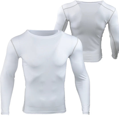Men Compression Running T-Shirt Gym Sportswear Training Jogging Shirts Fitness Tight Long Sleeve Sport T-shirt Quick Dry Clothe