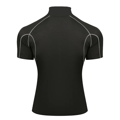 Compression T Shirt Men Bodybuilding Sportswear Short Sleeve Quick Dry Workout Shirts Sport Tops Tee Gym Running T-shirt Men