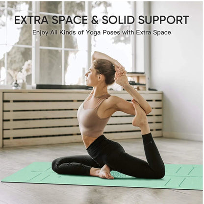TPEgoyamat Non-slip, Pilates mat, environmentally friendly, Tear resistant thick yoga mat, suitable for family exercise mat,