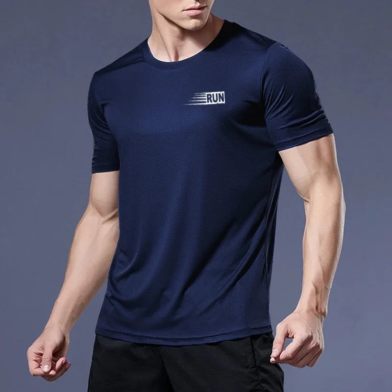 Quick Dry Running Shirt Football Shirt Men's Sportswear Men's Jogging T-shirt Quick Dry Compression Sports T-shirt Gym