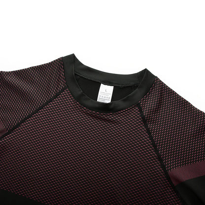 HANRAN Men's Compression shirt Tight Quick Dry Running Sports T-Shirt Gym Fitness Training Workout Breathable Man Brand Top