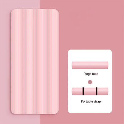 Recently popular hot-seYoga Mat Non Slip Exercise Mat Thick Solid Color Fitness Mat Yoga Workout Mat Multi-Function for Home Gym