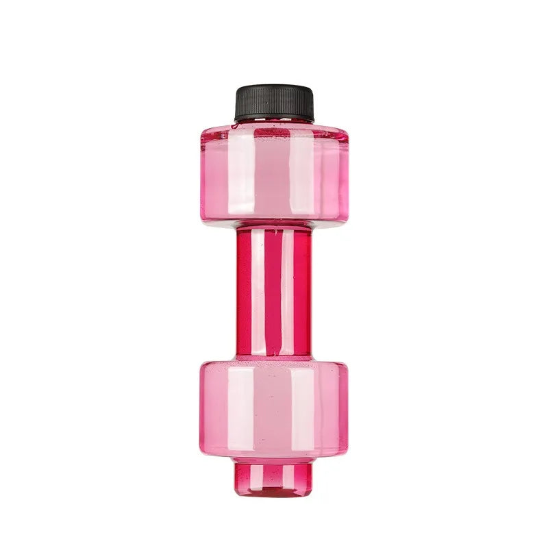 Dumbbell shape large capacity summer fitness long-distance running camping riding outdoor sports personalized style water bottle