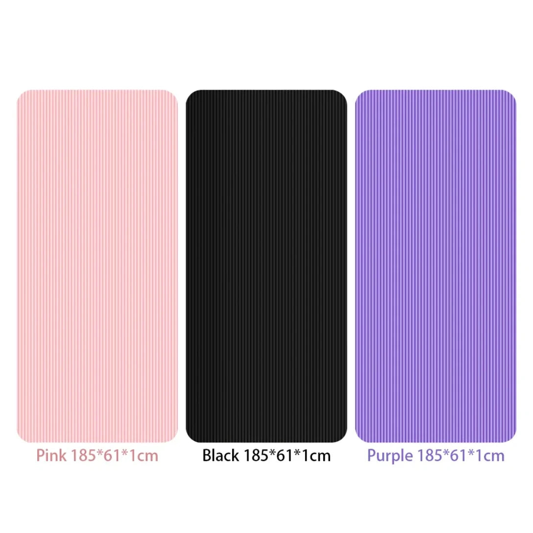 Recently popular hot-seYoga Mat Non Slip Exercise Mat Thick Solid Color Fitness Mat Yoga Workout Mat Multi-Function for Home Gym
