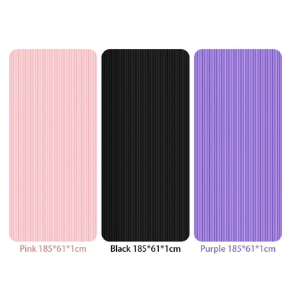 Recently popular hot-seYoga Mat Non Slip Exercise Mat Thick Solid Color Fitness Mat Yoga Workout Mat Multi-Function for Home Gym