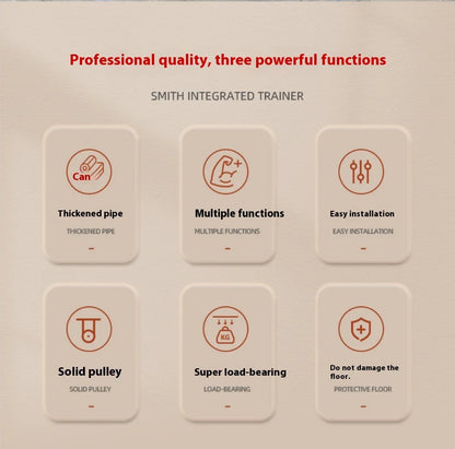 Smith machine gantry fitness equipment, home bird squat bench, multi-functional home comprehensive trainer