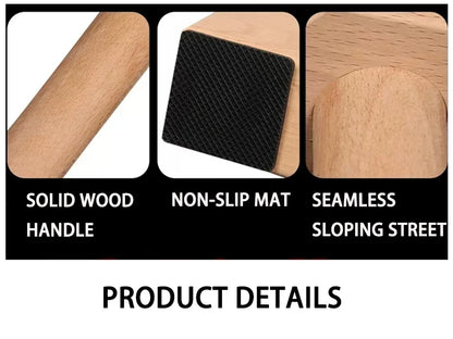 Push-up Stand Wood Pushup Bars Exercise Non-Slip Parallettes Handle Stands Calisthenics Fitness Equipment Home Strength Training