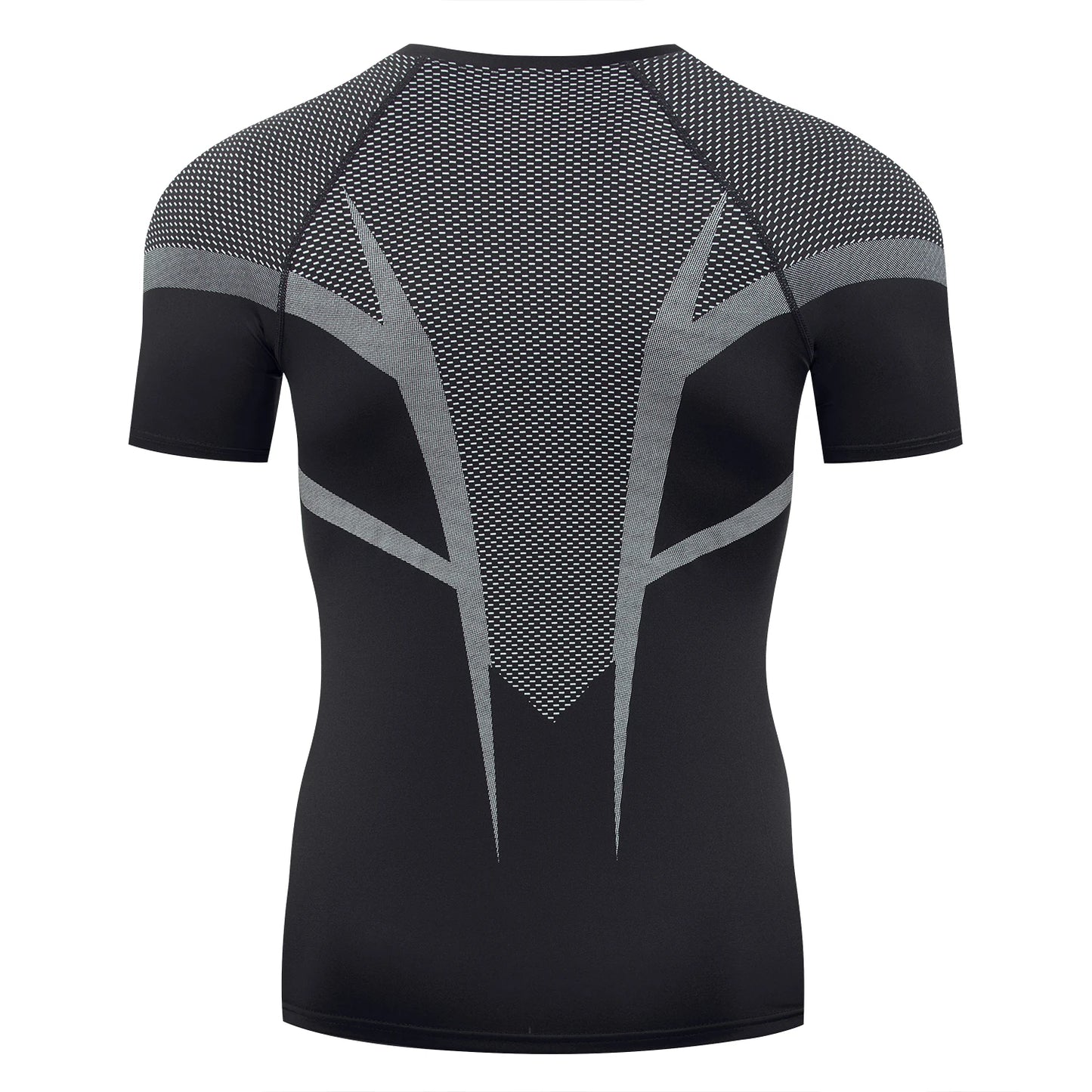 HANRAN Men's Compression shirt Tight Quick Dry Running Sports T-Shirt Gym Fitness Training Workout Breathable Man Brand Top