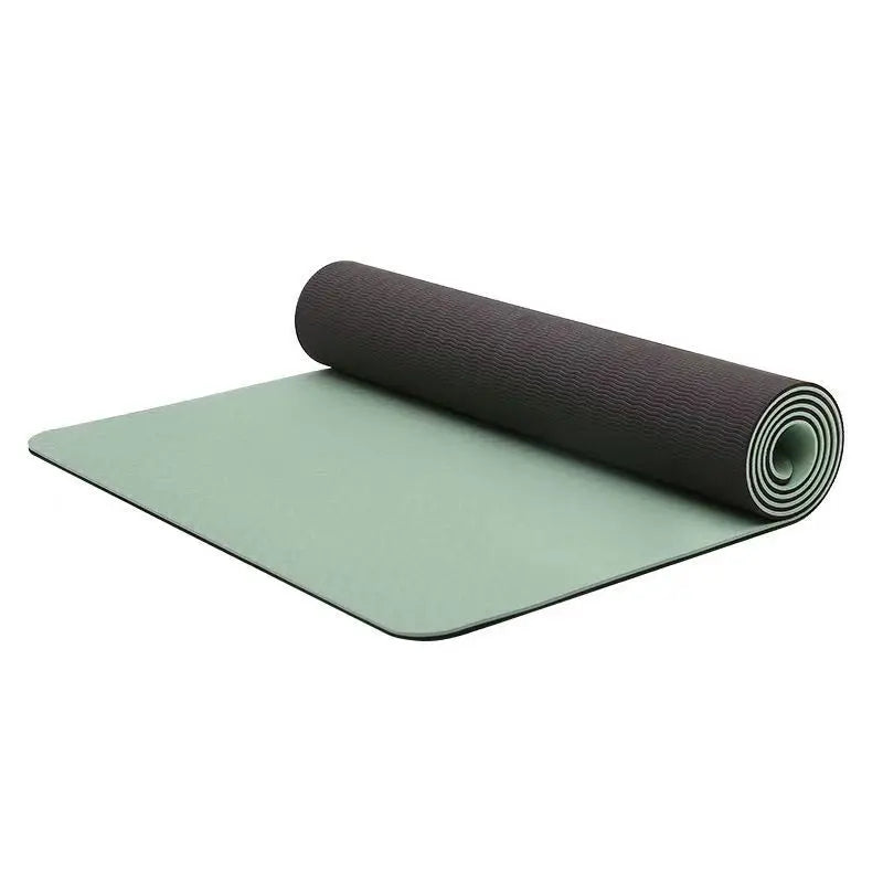 TPE yoga mat is environmentally friendly, odorless, elastic, waterproof, and anti slip. It is a professional yoga mat with genui