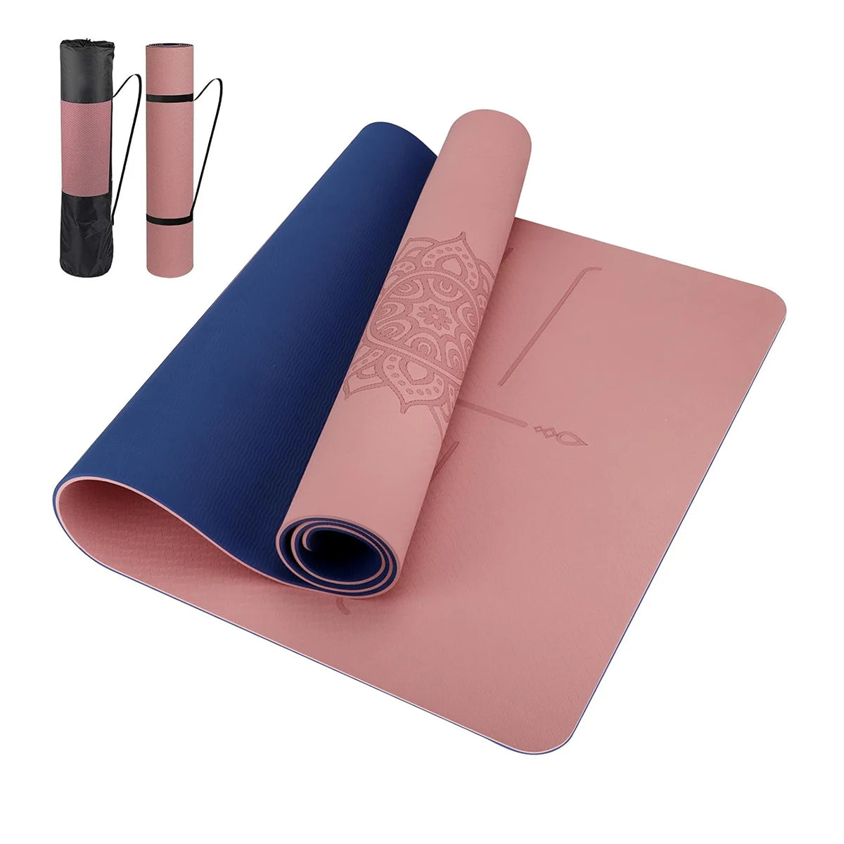 TPEgoyamat Non-slip, Pilates mat, environmentally friendly, Tear resistant thick yoga mat, suitable for family exercise mat,