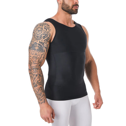 Mens Shapewear Hide Gynecomastia Compression Tank Tops Men Body Shaper Tummy Control Slimming Undershirt
