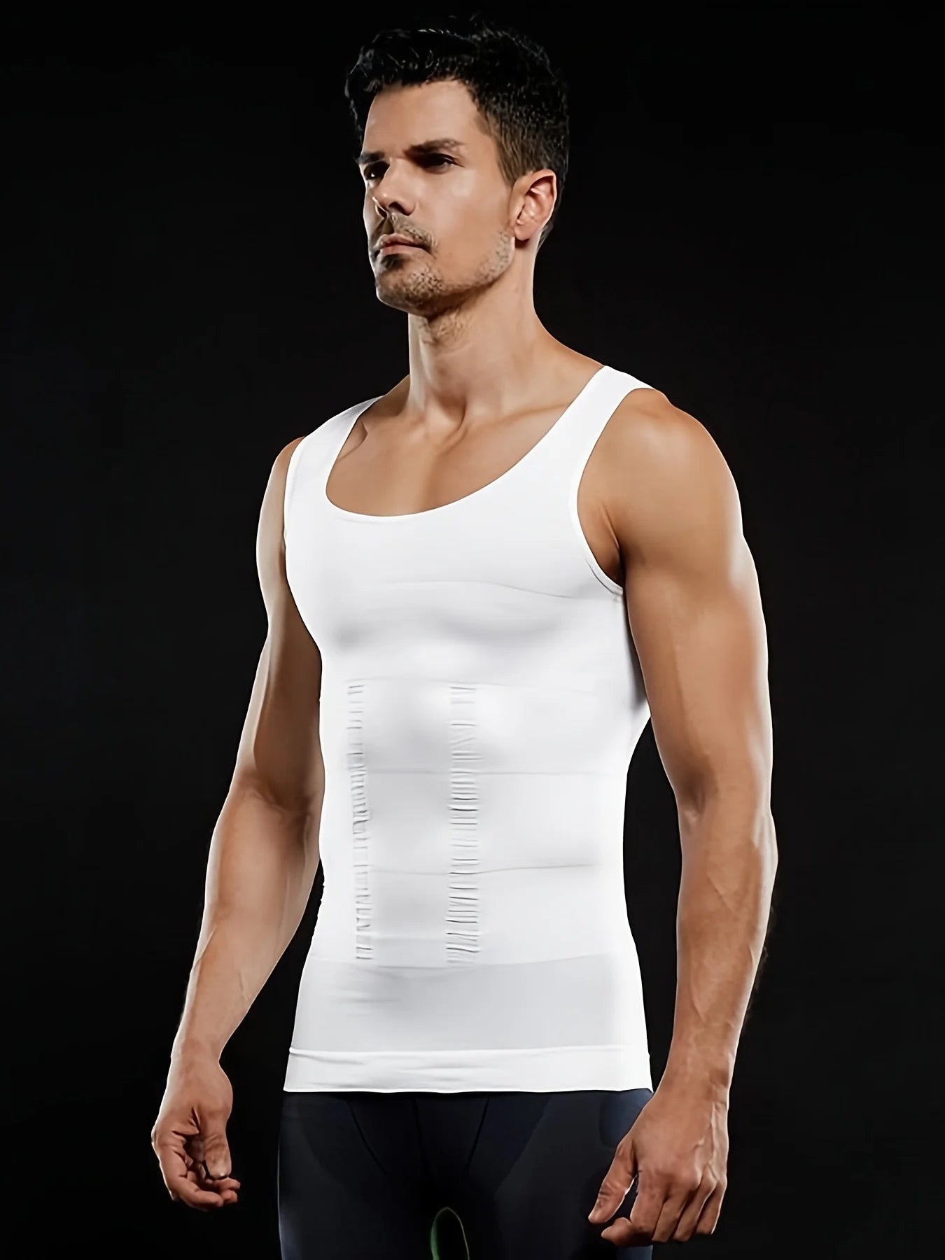Men's Compression Body Shaper Tank Top, Slimming Vest