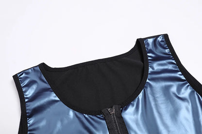 Men Abdomen Reducer Body Shaper Promote Sweat Sauna Vest Fitness Waist Trainer Belly Slimming Shapewear Fat Burner Corset Top