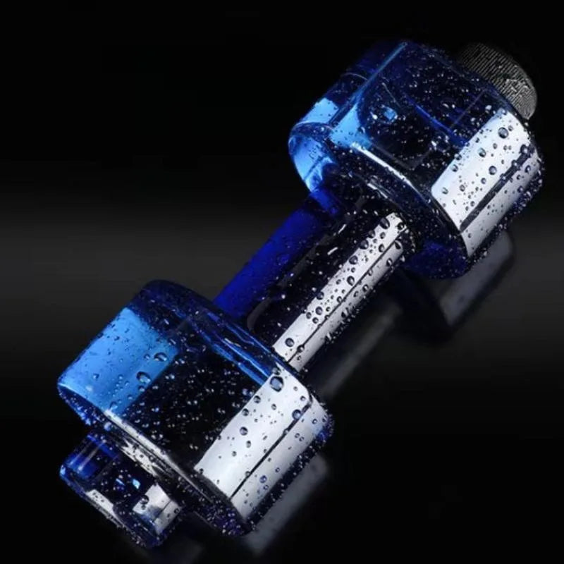 Dumbbell shape large capacity summer fitness long-distance running camping riding outdoor sports personalized style water bottle