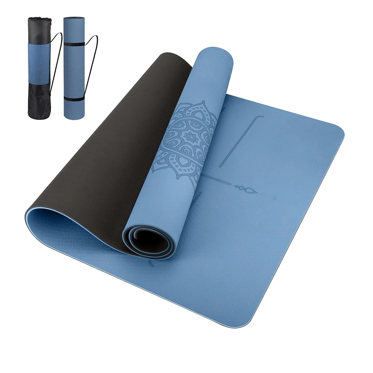 TPEgoyamat Non-slip, Pilates mat, environmentally friendly, Tear resistant thick yoga mat, suitable for family exercise mat,