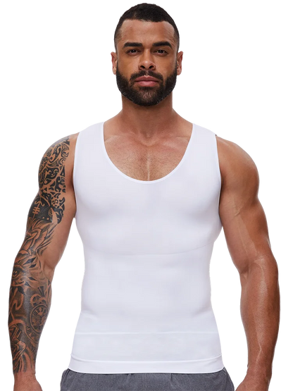 Mens Tummy Control Shapers Compression Shirt Slimming Undershirt Body Shaper Tank Tops gynomastica Sleeveless Shapewear Vest