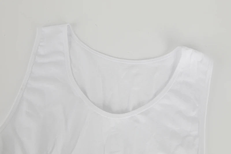 Mens Tummy Control Shapers Compression Shirt Slimming Undershirt Body Shaper Tank Tops gynomastica Sleeveless Shapewear Vest