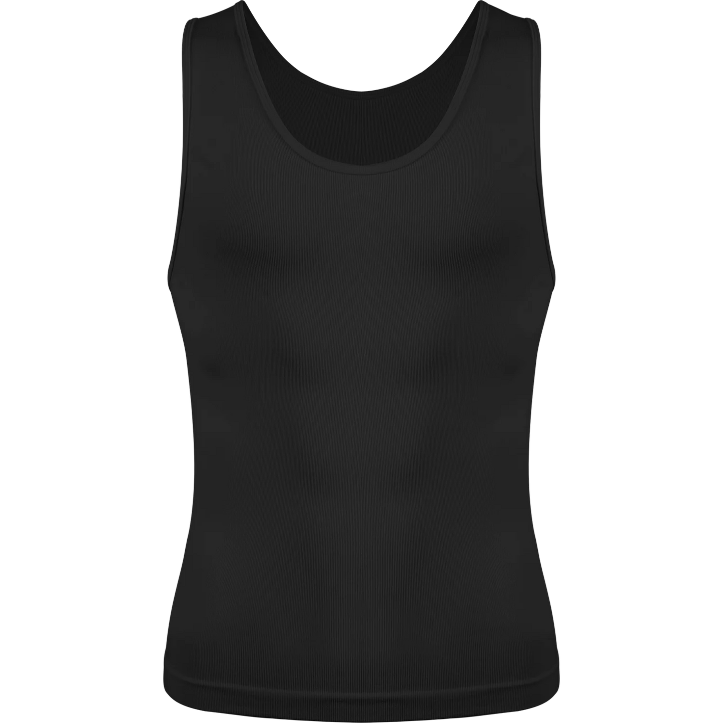 New Men's Shapewear Slimming Body Shaper Horizontal Stripe Compression Band Tummy Control T-Shirt Cross Elastic Workout Top