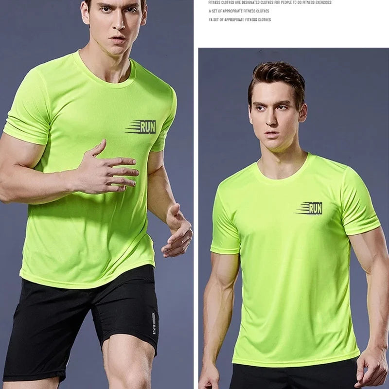 Quick Dry Running Shirt Football Shirt Men's Sportswear Men's Jogging T-shirt Quick Dry Compression Sports T-shirt Gym