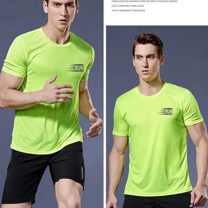 Quick Dry Running Shirt Football Shirt Men's Sportswear Men's Jogging T-shirt Quick Dry Compression Sports T-shirt Gym