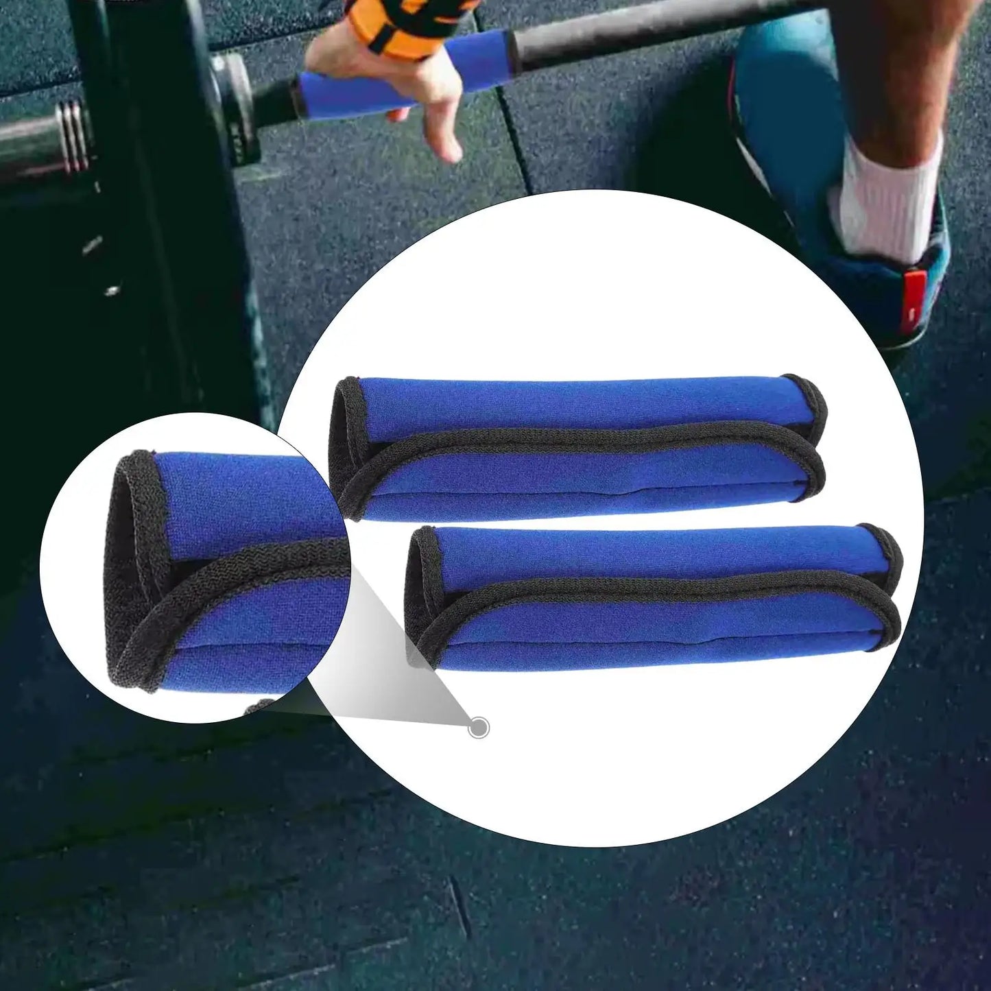 2 Pieces Pull up Bar Cushion Grips Anti Slip Handle Grips Grip Wraps for Dumbbell Gymnastic Workout Fitness Exercise Equipment