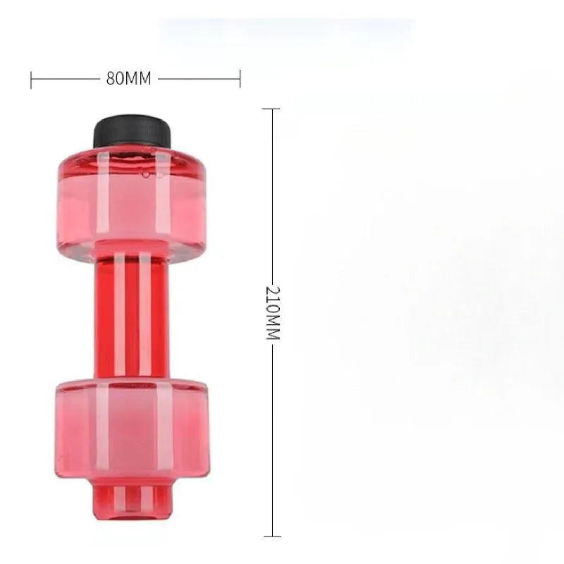 Dumbbell shape large capacity summer fitness long-distance running camping riding outdoor sports personalized style water bottle