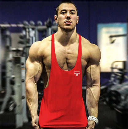 2024 New Bodybuilding Stringer Tank Top Men Fitness Clothing Gyms Shirt Brand Muscle vest Workout Cotton Regatas Masculino