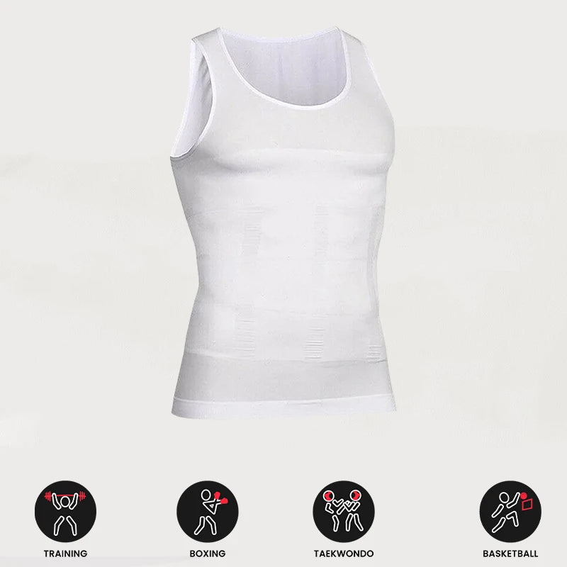 3/2/1Pieces Men's Compression Body Shaper Tank Top, Slimming Vest